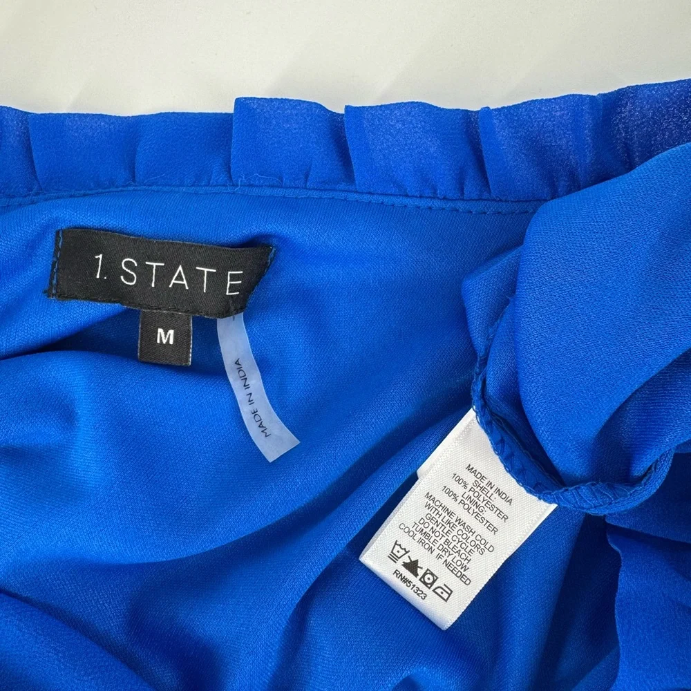 1. State Blue Long Sleeve Dress - Picture 5 of 11